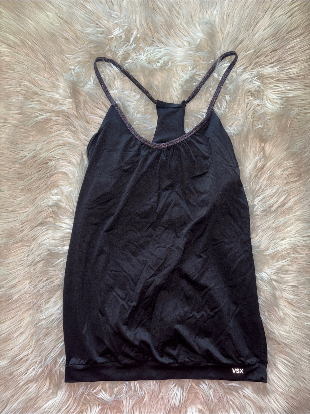 5 for $25🎈VSX shimmer strap tank